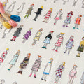 100 Ladies Pattern Embroidery Fabric
