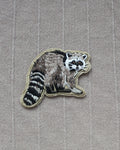 Raccoon Embroidered Patch Kit