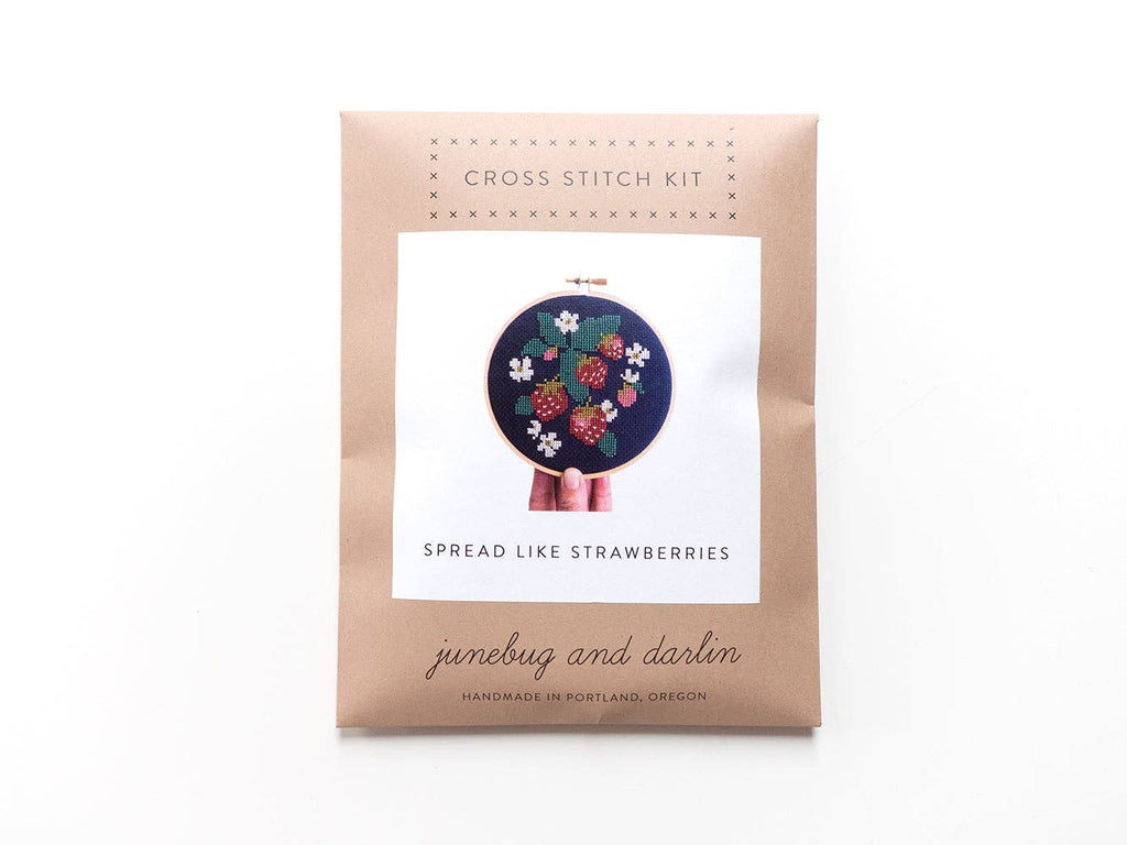 Spread Like Strawberries Cross Stitch Kit