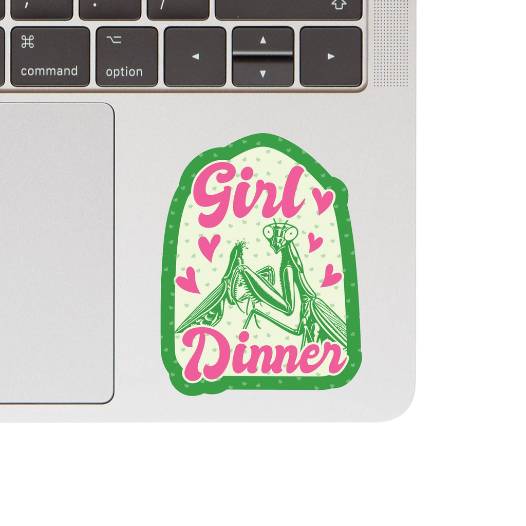 Girl Dinner Praying Mantis High Quality Vinyl Sticker