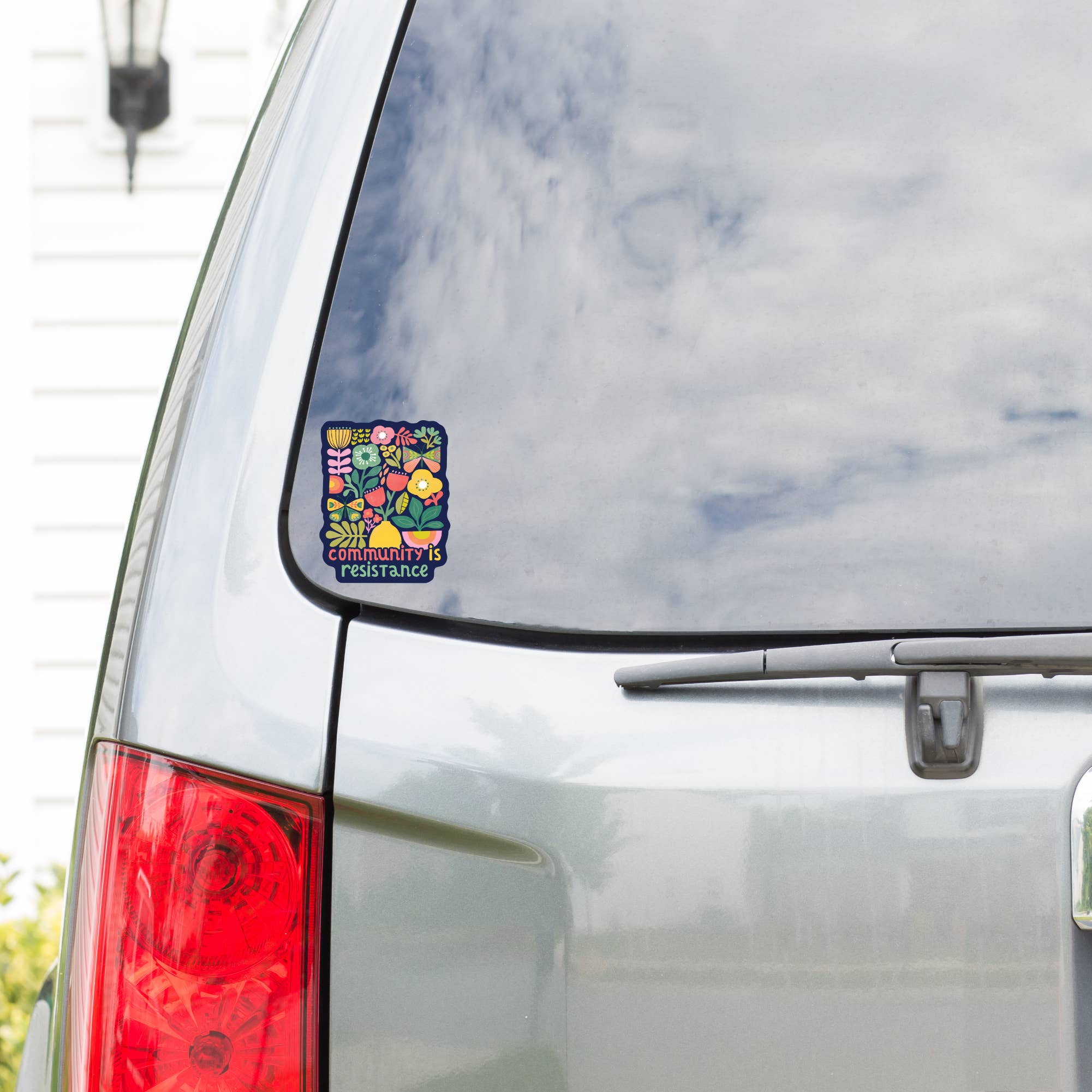 Community Is Resistance Floral High Quality Vinyl Sticker