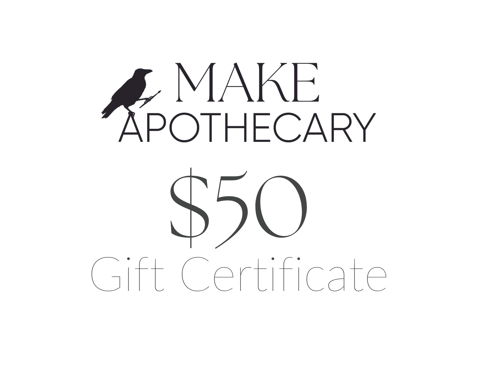 Make Apothecary Gift Cards