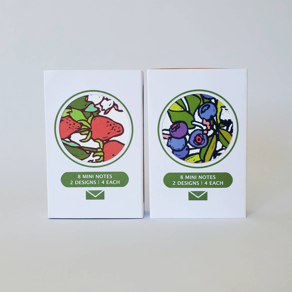 Strawberry Mini Note Card, Florist Gift Tag
