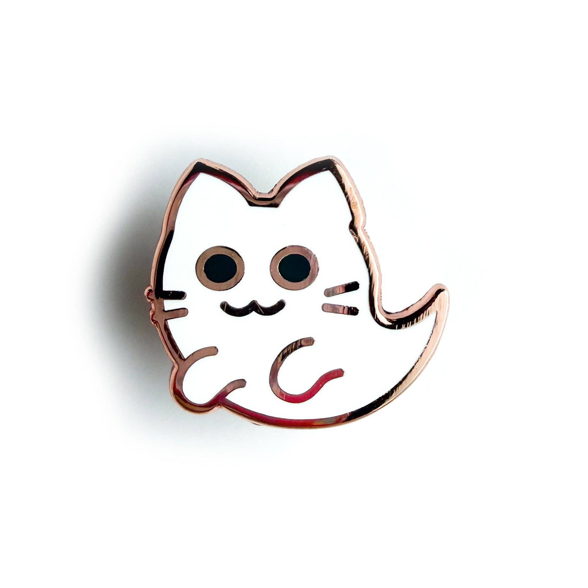 Ghost Kitty Enamel Pin