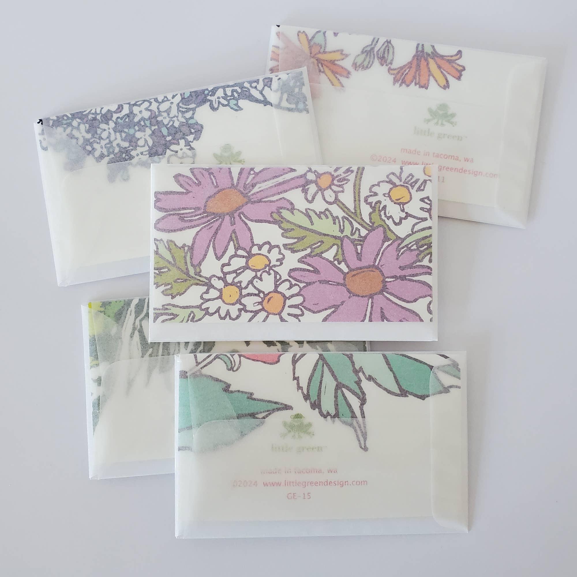 Daisy Flower Mini Note Card, Florist Gift Tag