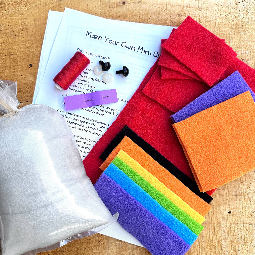 Mini Creature DIY Plush Sewing Kit - Rainbow