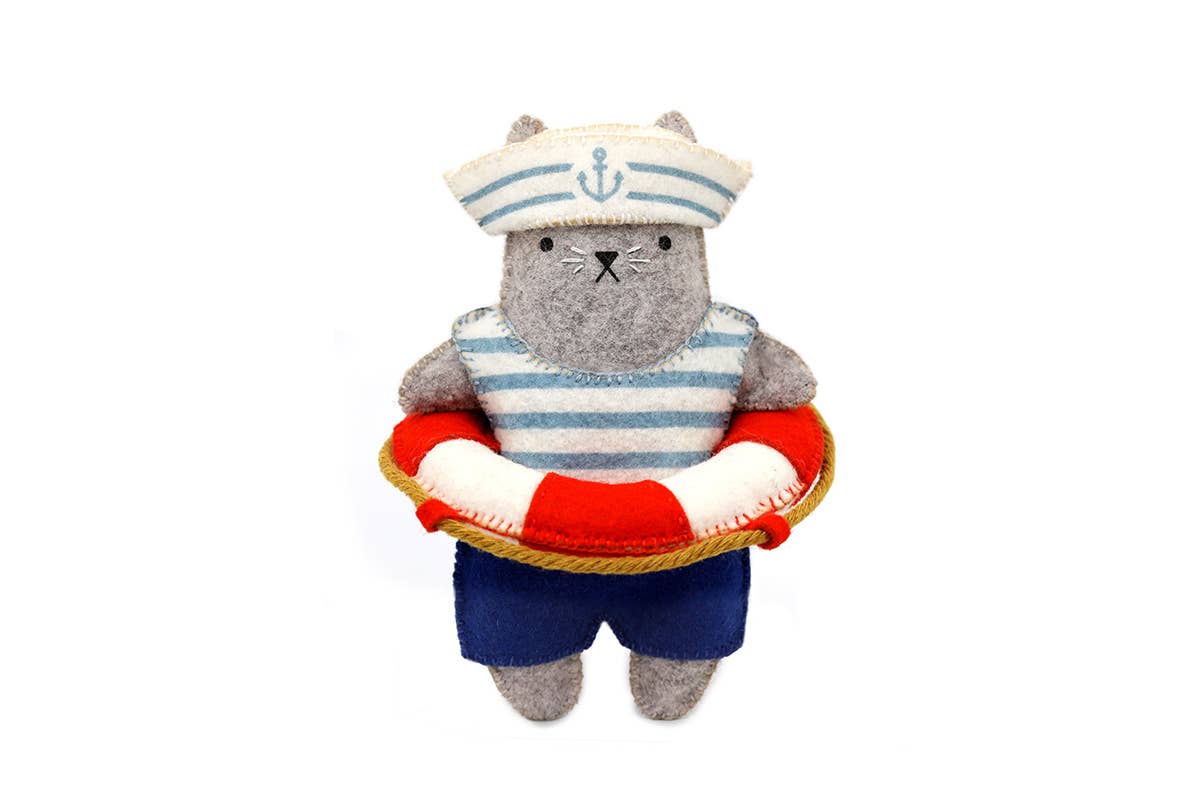 Sailor Cat Felt Doll Kit