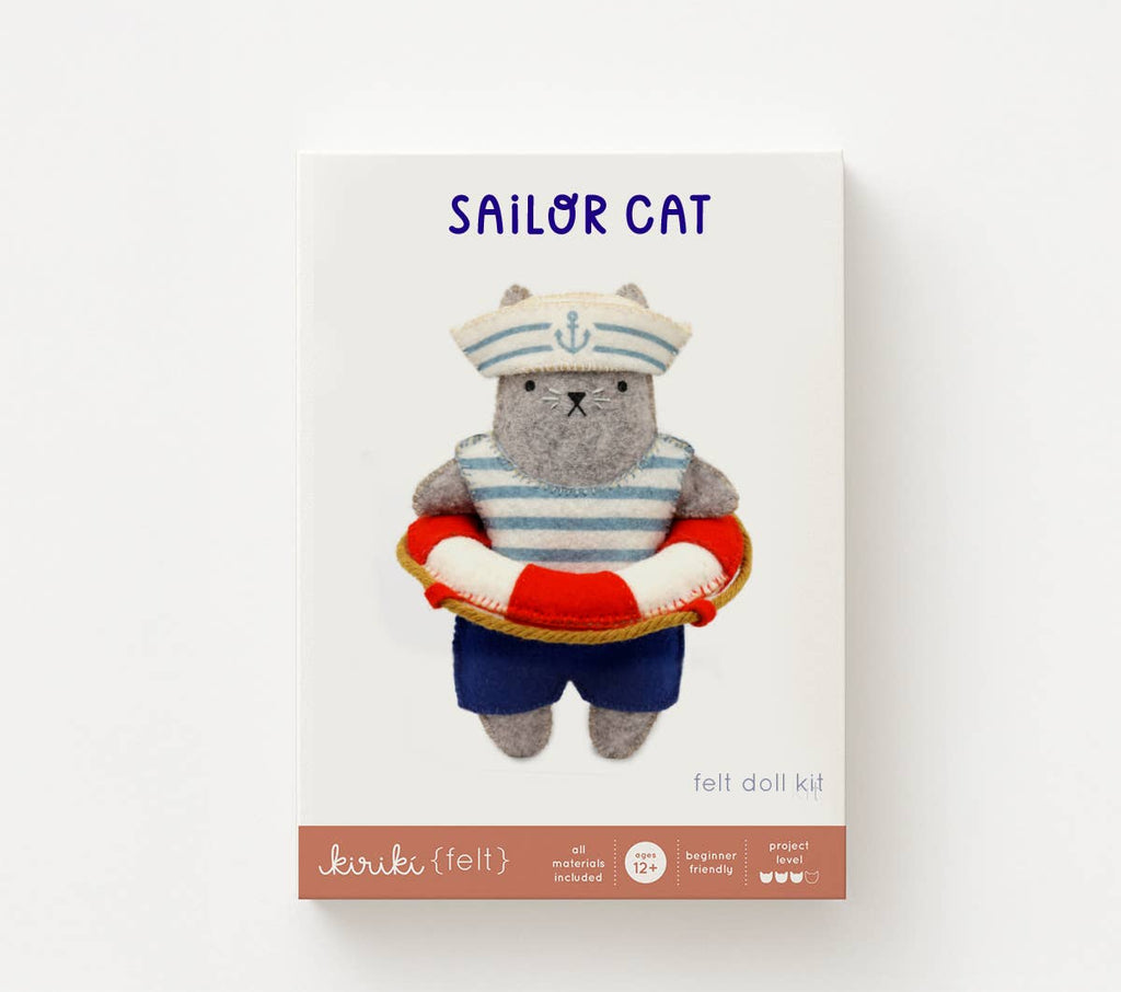 Sailor Cat Felt Doll Kit