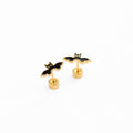 Bat Stud Earrings - Hypoallergenic, Flat Back, Girl Gift