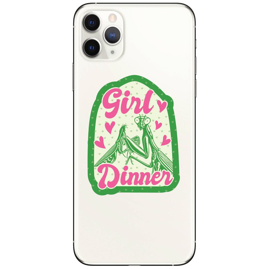 Girl Dinner Praying Mantis High Quality Vinyl Sticker
