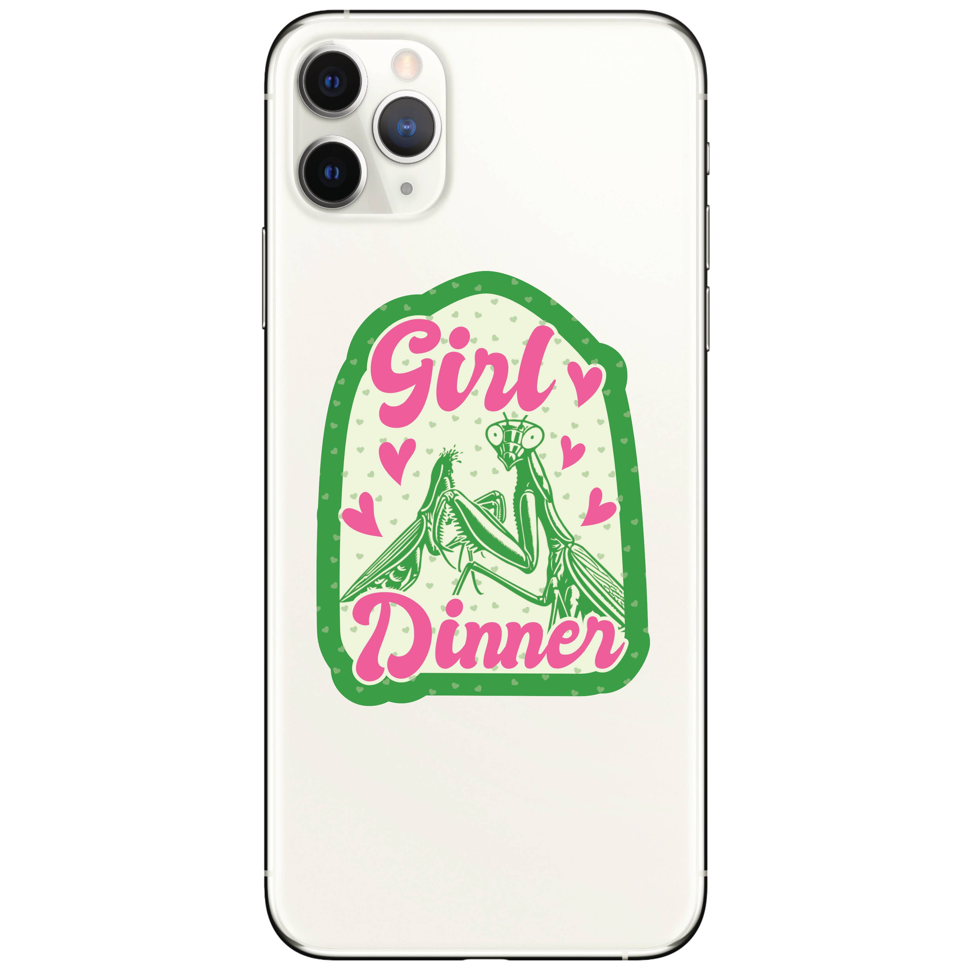 Girl Dinner Praying Mantis High Quality Vinyl Sticker