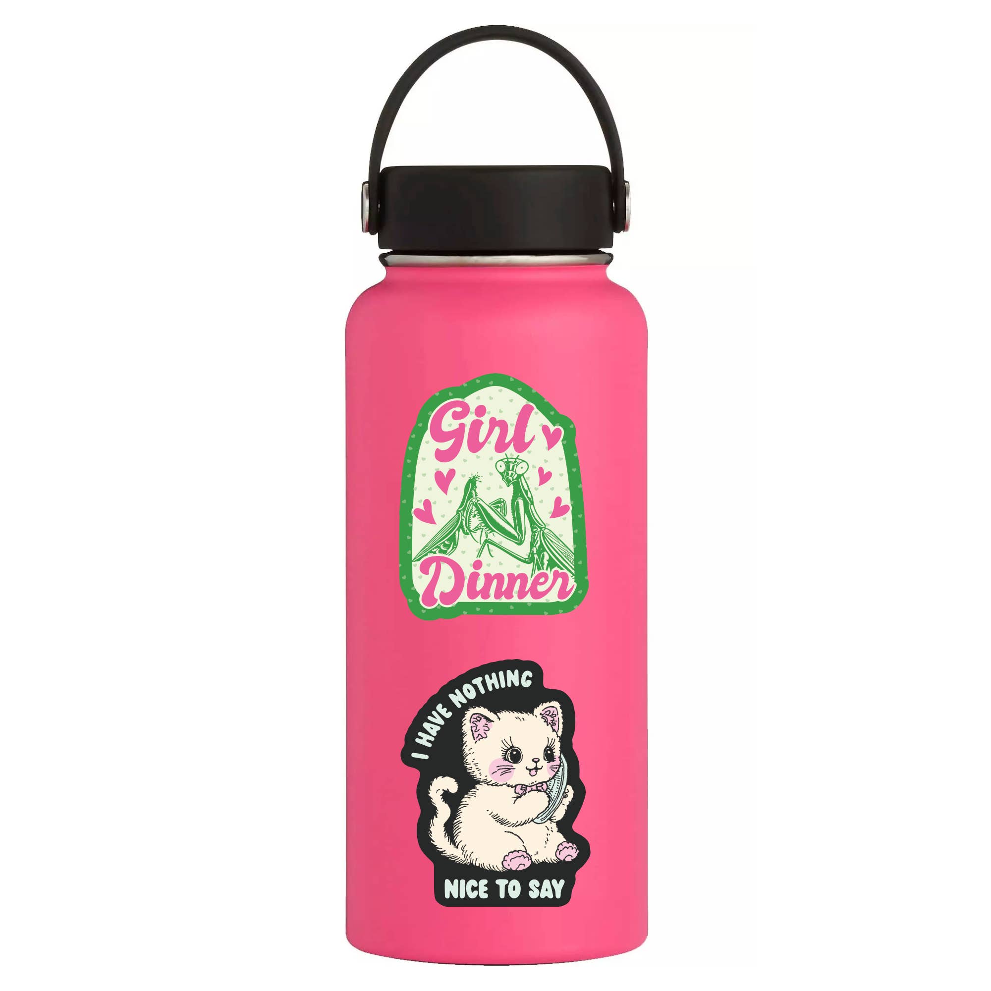 Girl Dinner Praying Mantis High Quality Vinyl Sticker