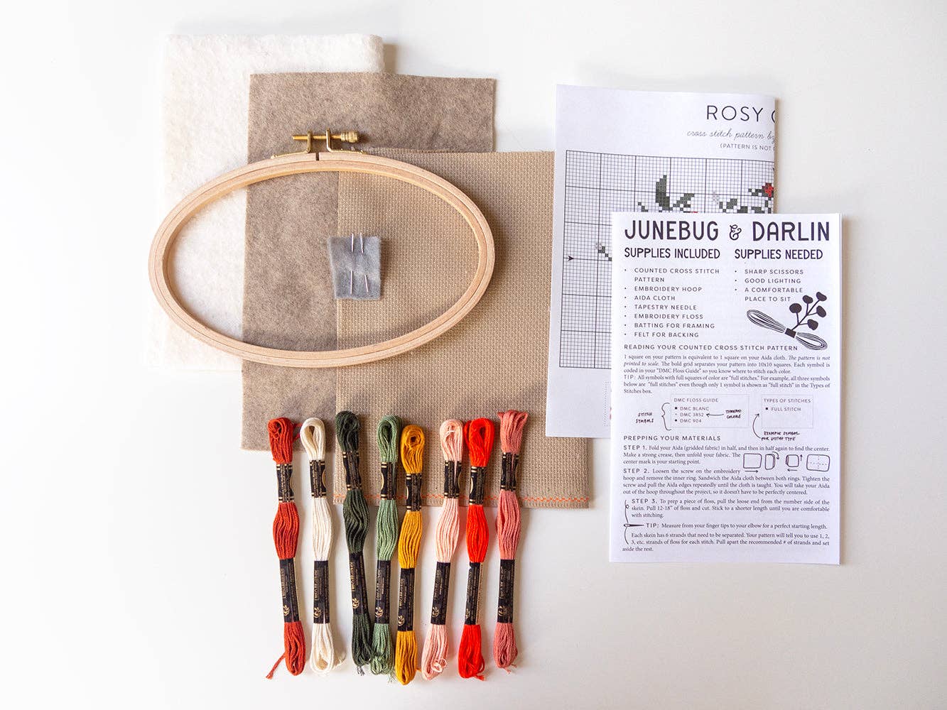 Rosy Chaos Cross Stitch Kit