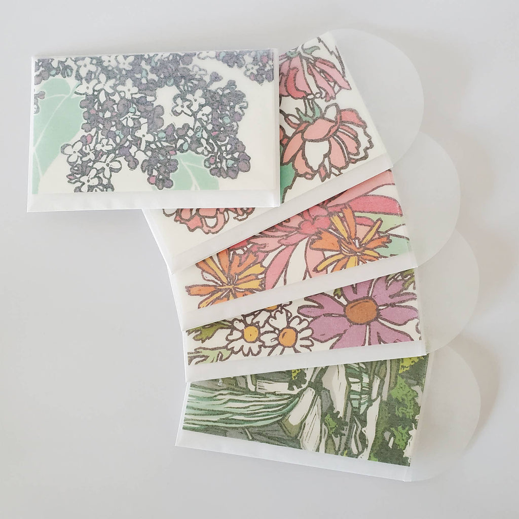 Daisy Flower Mini Note Card, Florist Gift Tag