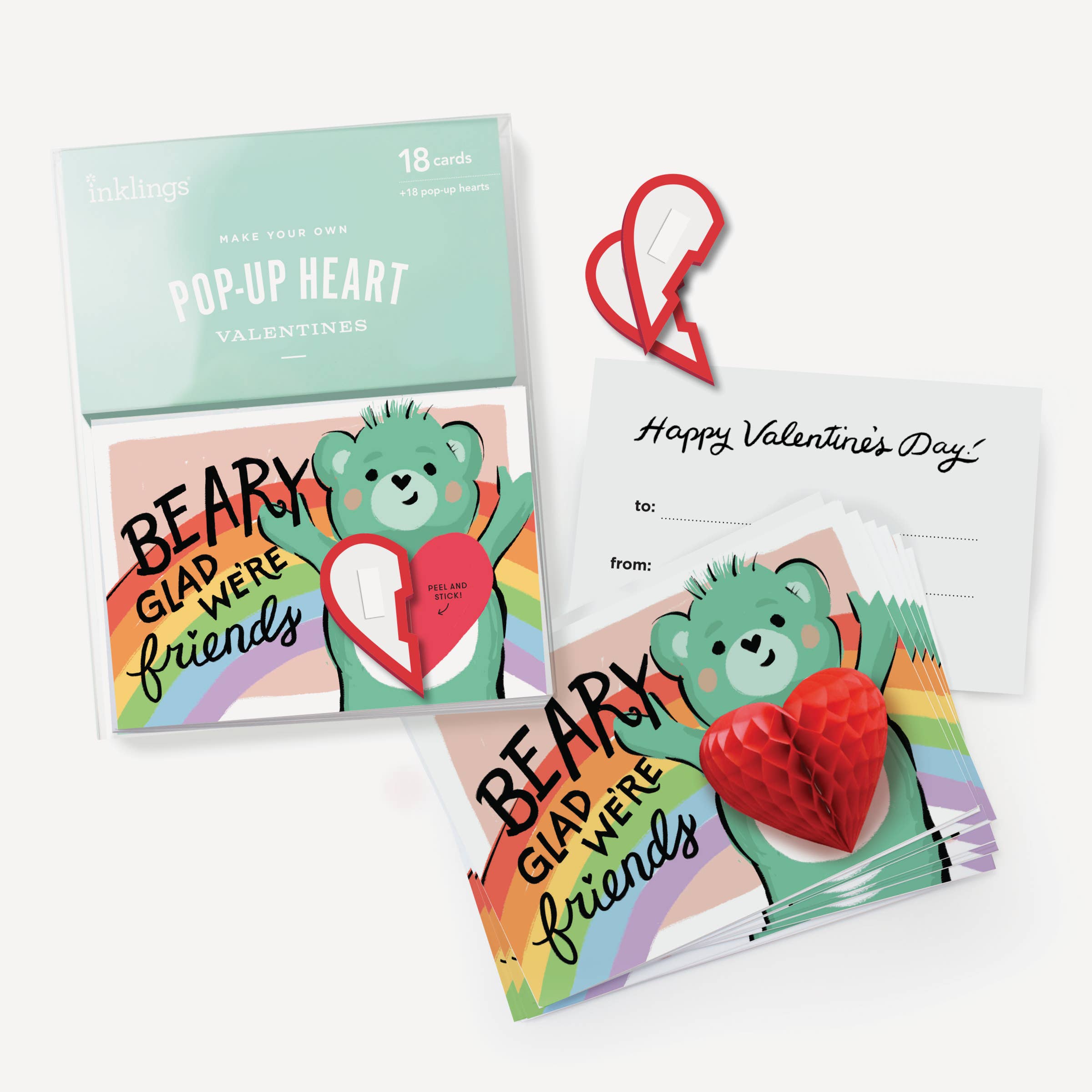 Pop-up Valentine Cards - Bear