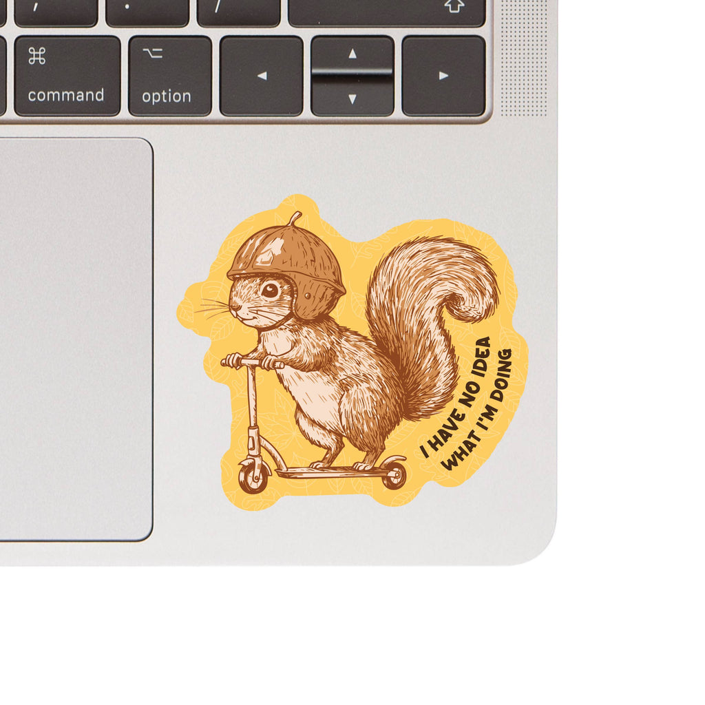 No Idea Squirrel High Quality Vinyl Sticker