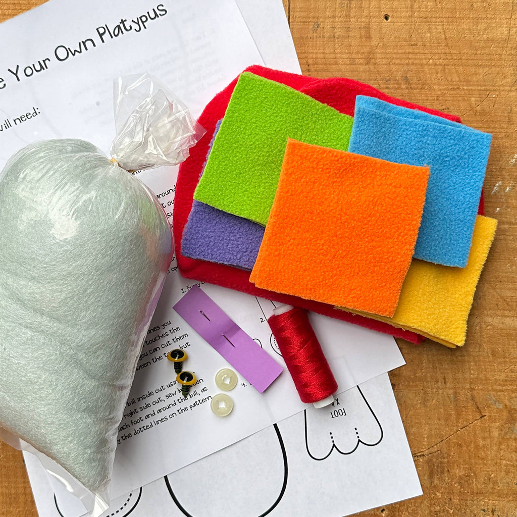 Platypus DIY Stuffed Animal Sewing Kit