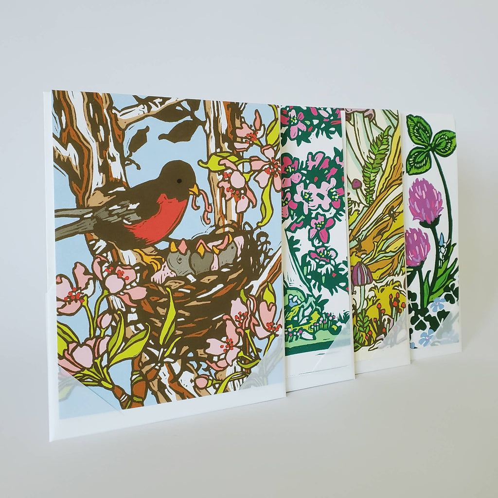 Fall Fairy Mushroom Birthday Greeting Card