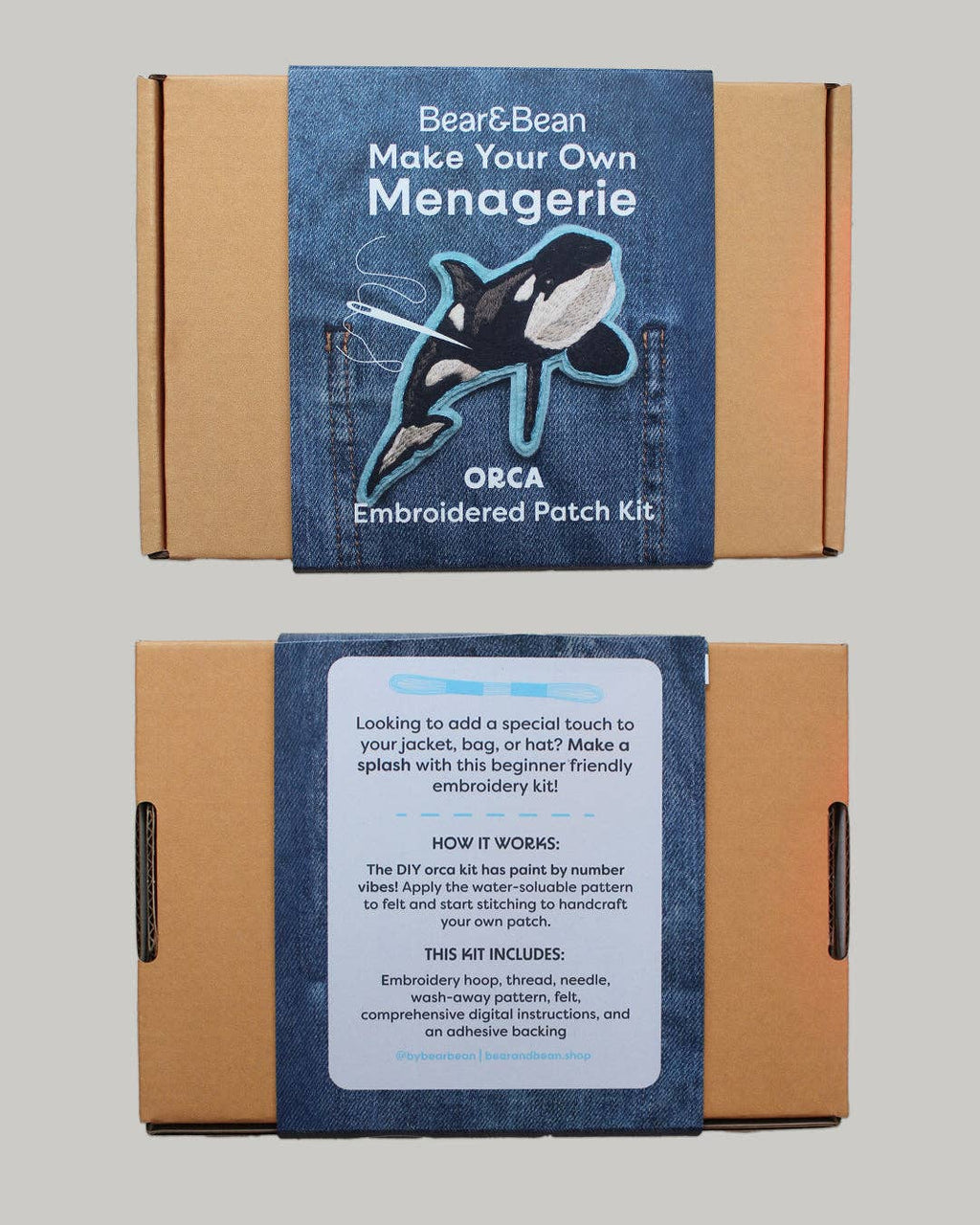 Orca Embroidered Patch Kit