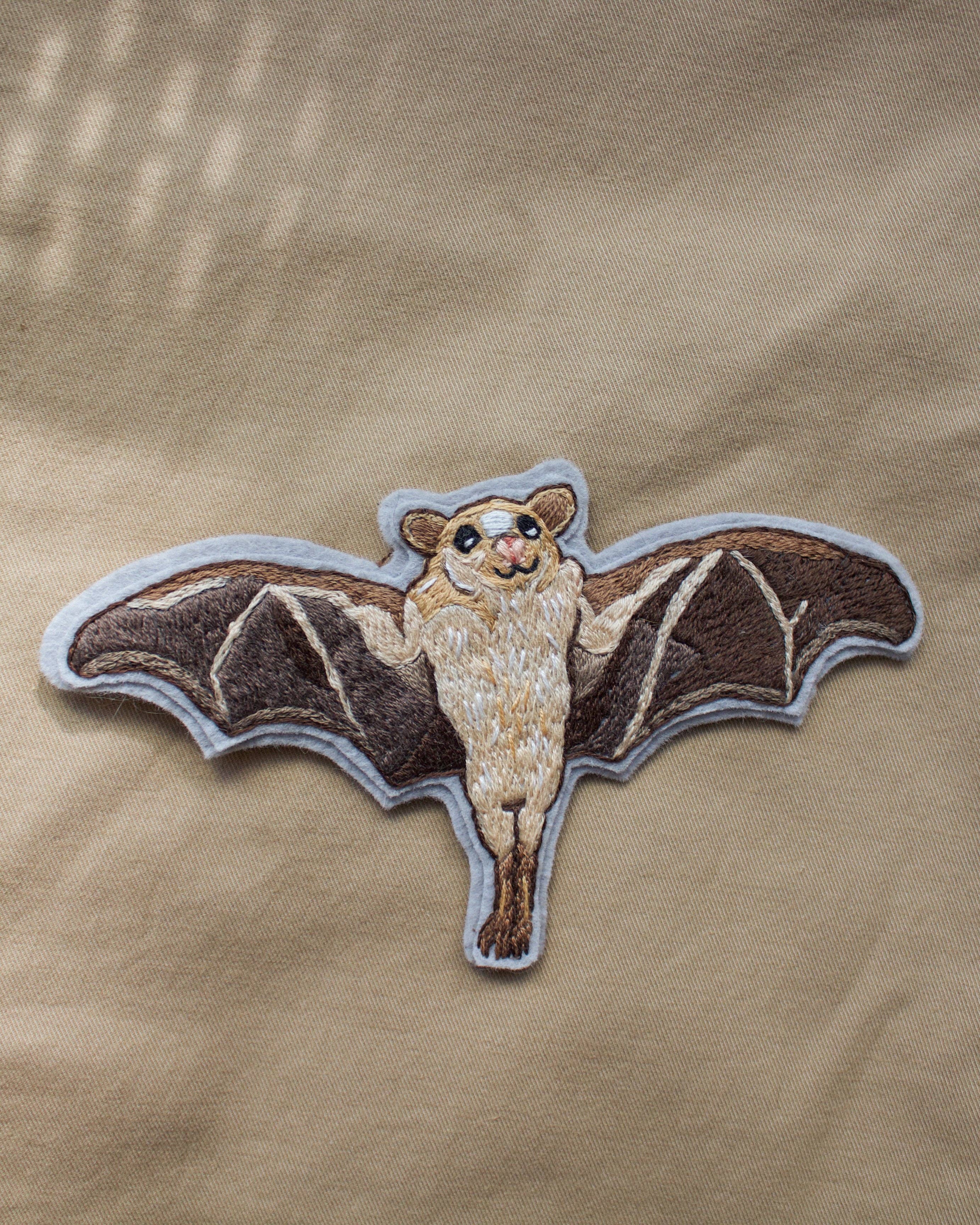 Dwarf Bat Embroidered Patch Kit