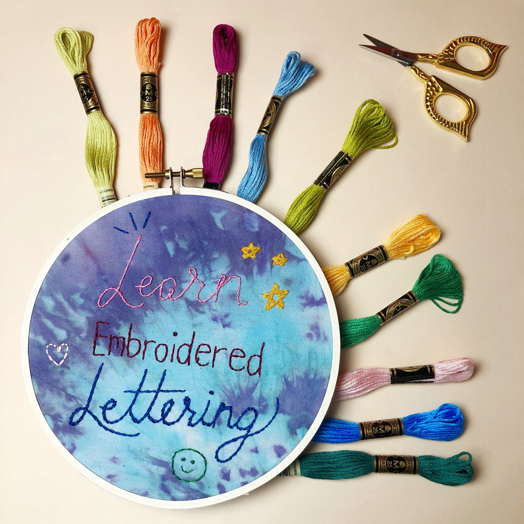 Embroidered Lettering Jan 8th 6-8pm