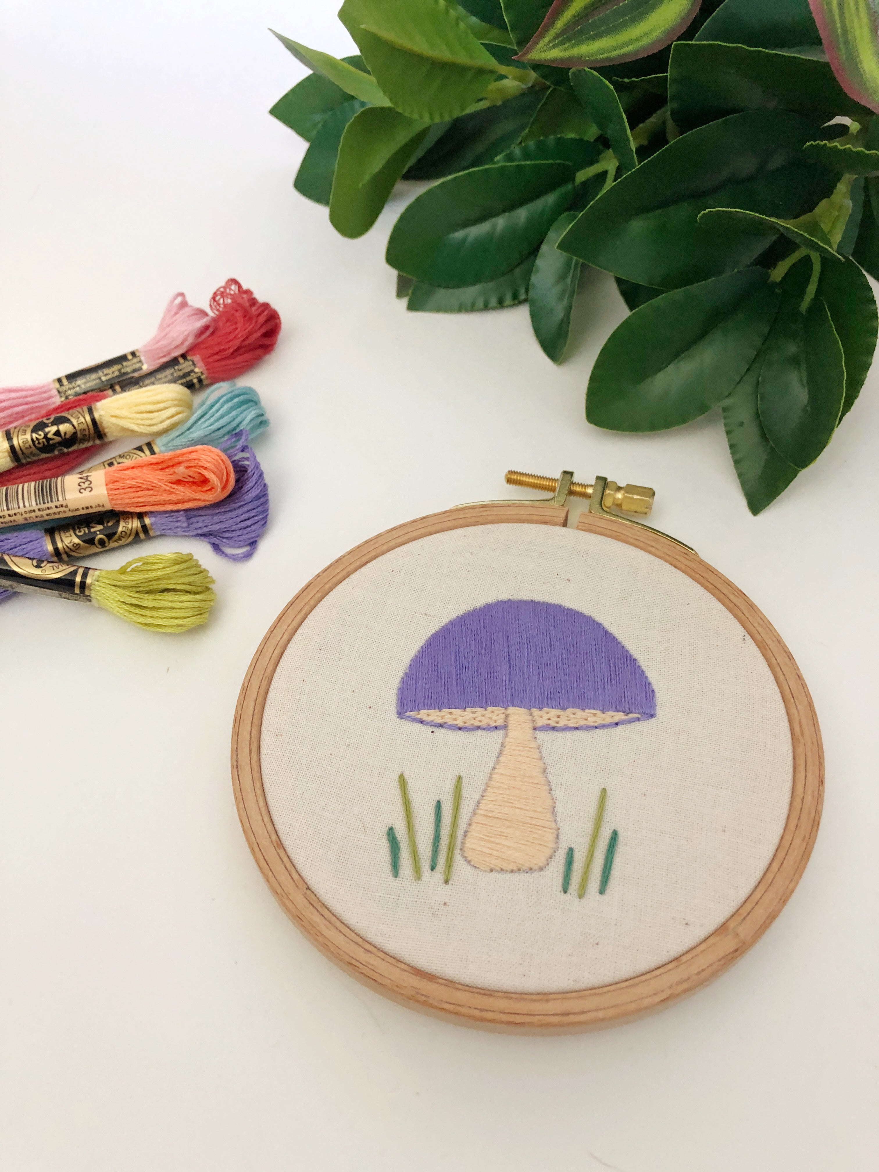 Kid's Mushroom Embroidery April 24th 3-4:30pm
