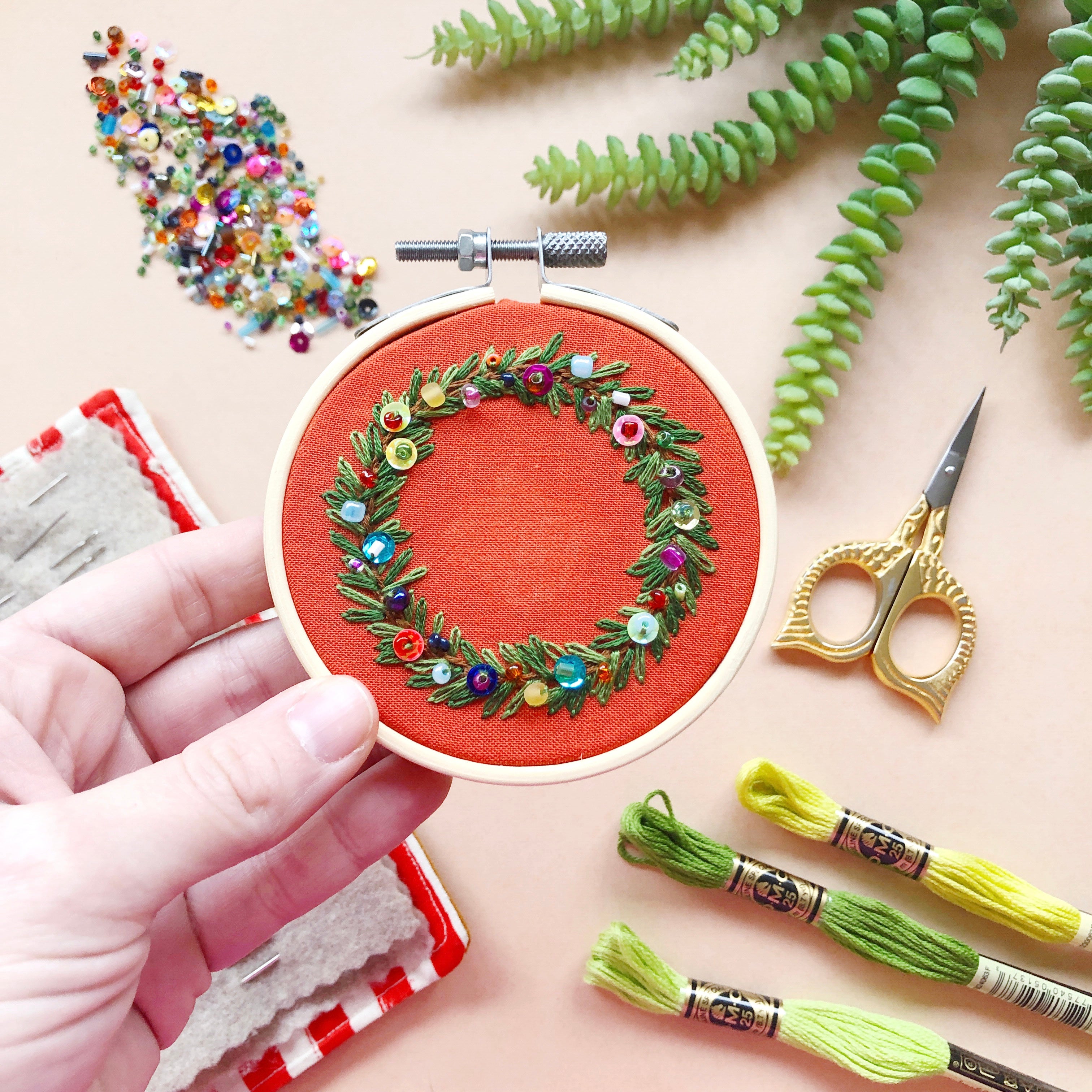 Beadazzled Holiday Wreath or Tree Ornament Dec 18th 6:30-8:30pm