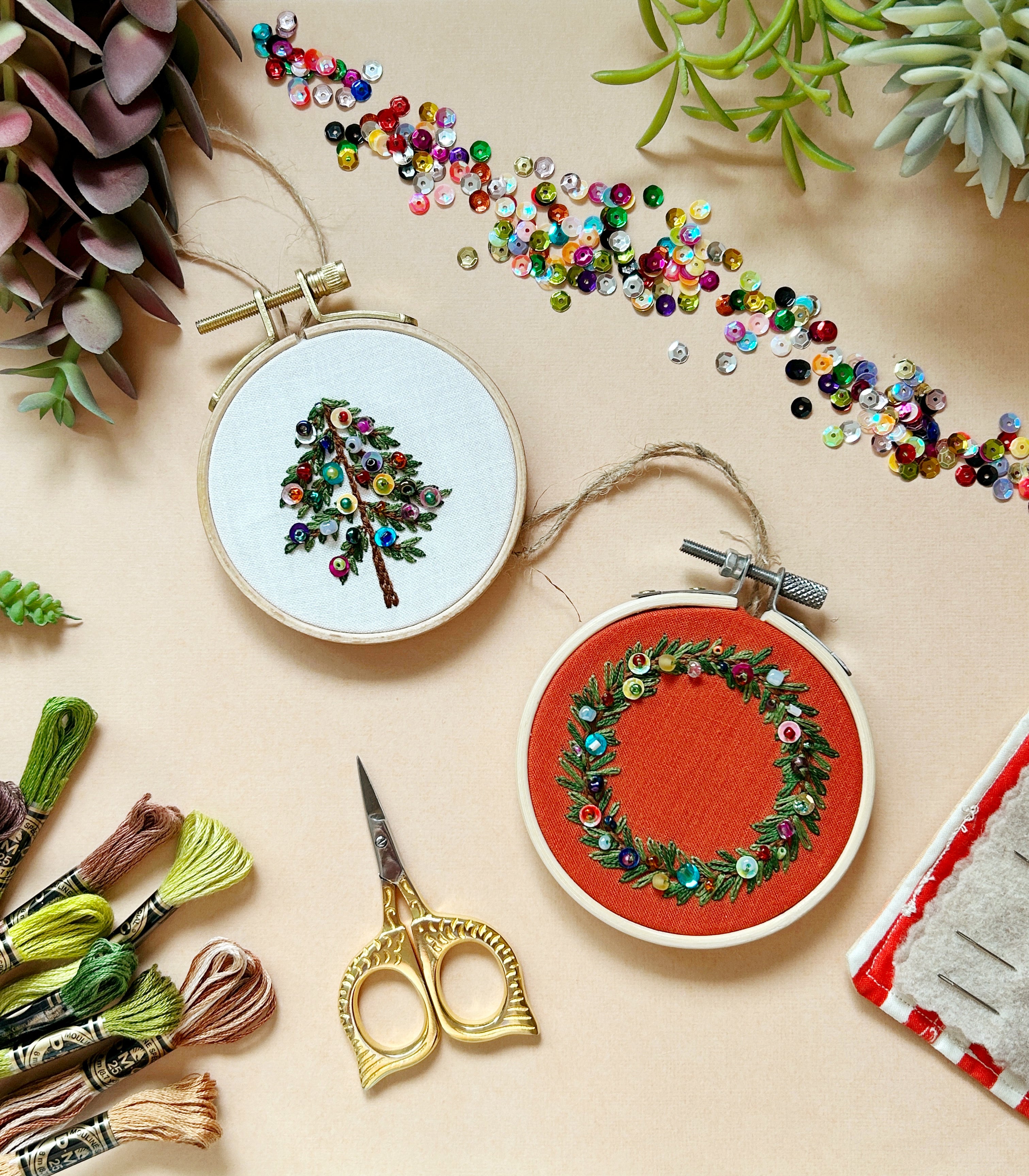 Beadazzled Holiday Wreath or Tree Ornament Dec 18th 6:30-8:30pm