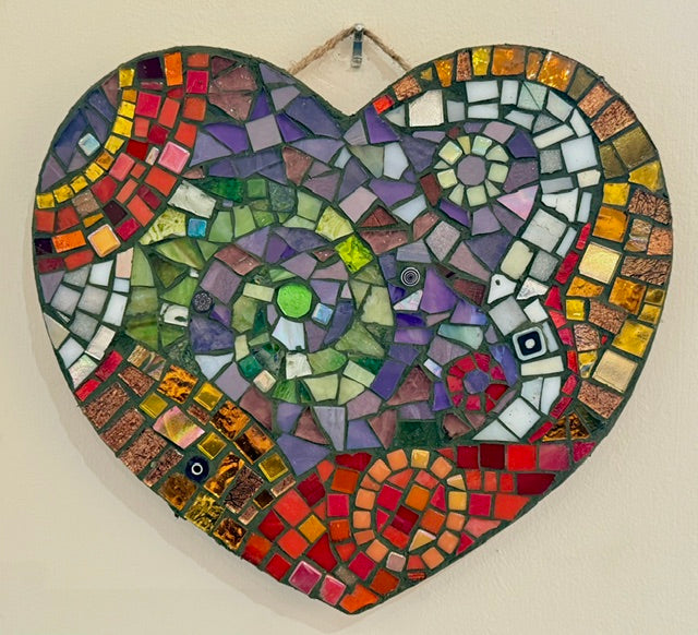 Mosaic Heart Wall Hangings Feb 7th 1-5pm
