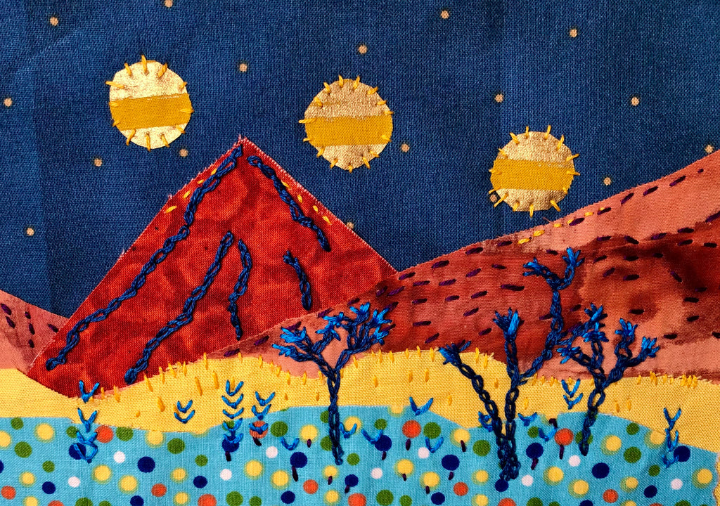 Fabric Landscapes- Collage with Fabric & Thread April 10th 2-4pm