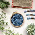 Cyanotype DIY Forage - Botanical Embroidery Kit for Beginners