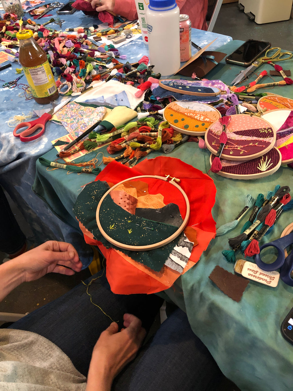 Fabric Landscapes- Collage with Fabric & Thread April 10th 2-4pm