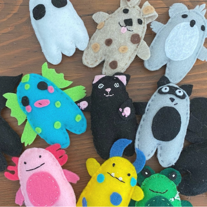 Hand Sewing Stuffies Camp (K–5th Grade) August 3–7, 10-12pm