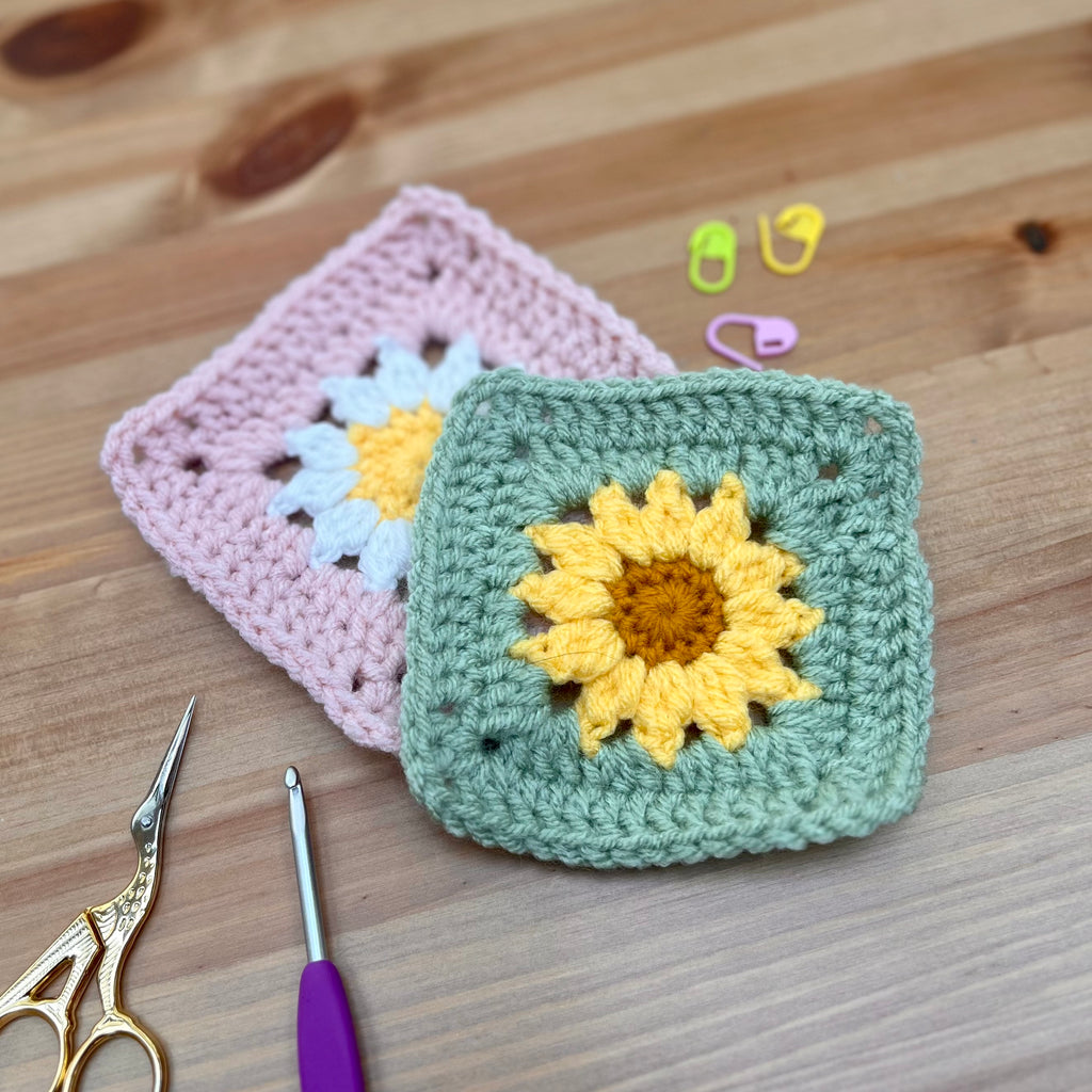 Sunflower Granny Squares August 7th 6-8pm