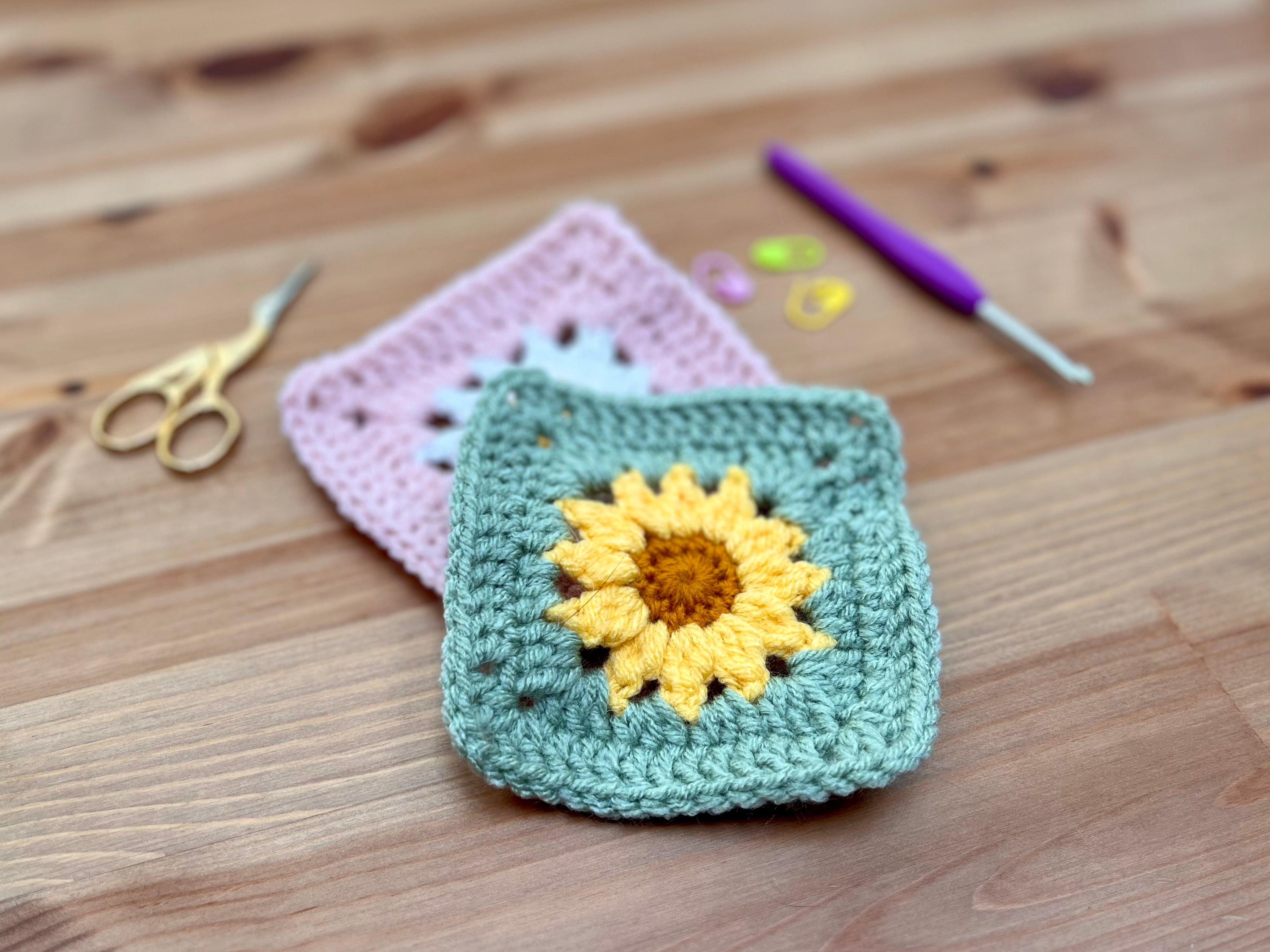 Sunflower Granny Squares August 7th 6-8pm