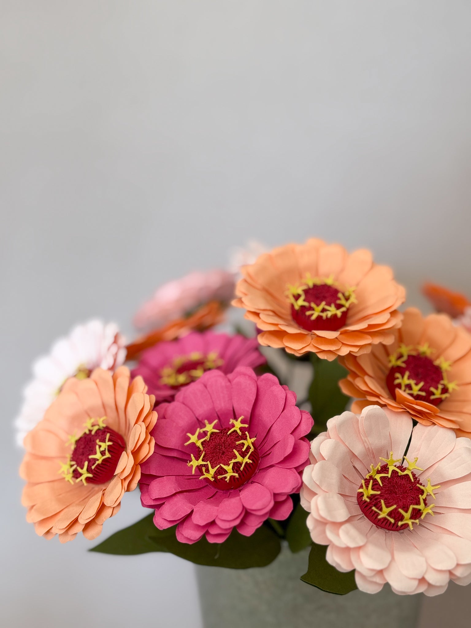 Paper Zinnia + Watercolor Class, June 13th, 3-6pm