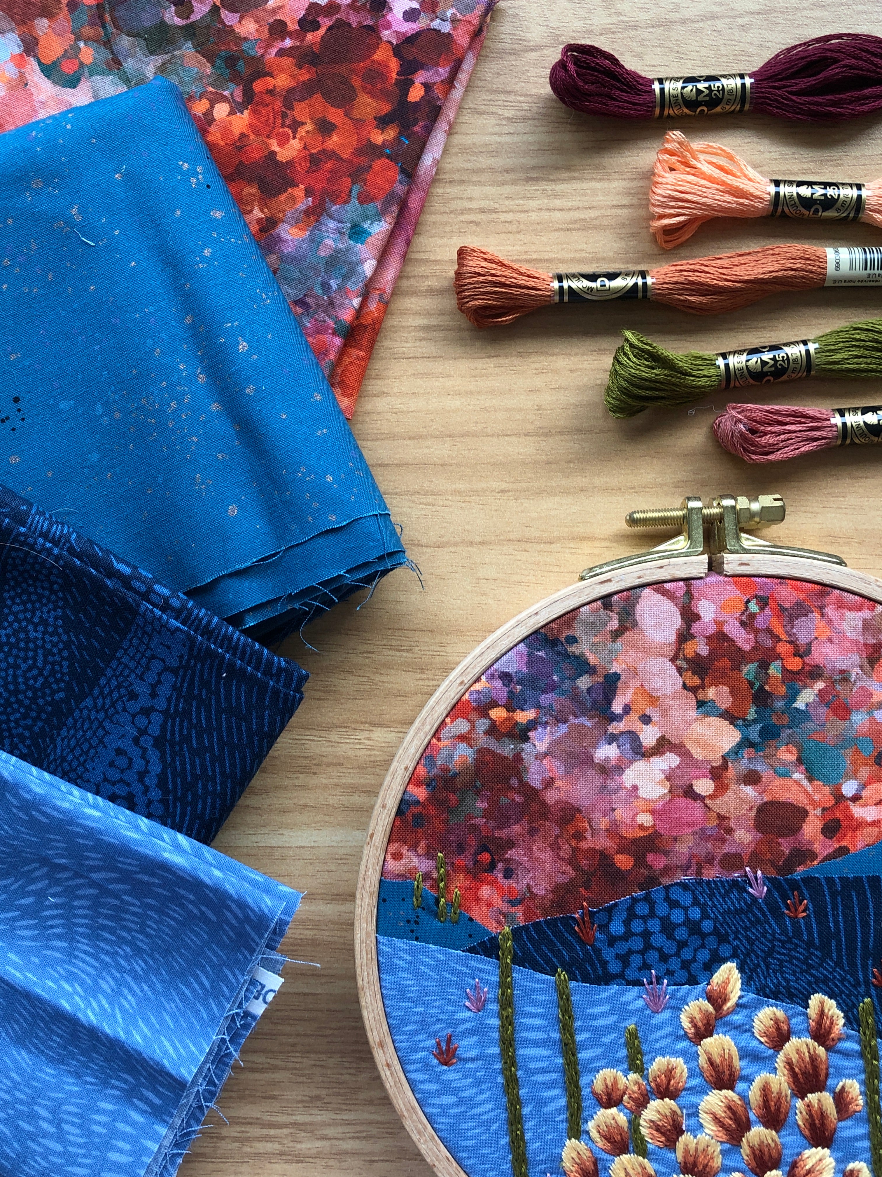Fabric Landscapes- Collage with Fabric & Thread April 10th 2-4pm