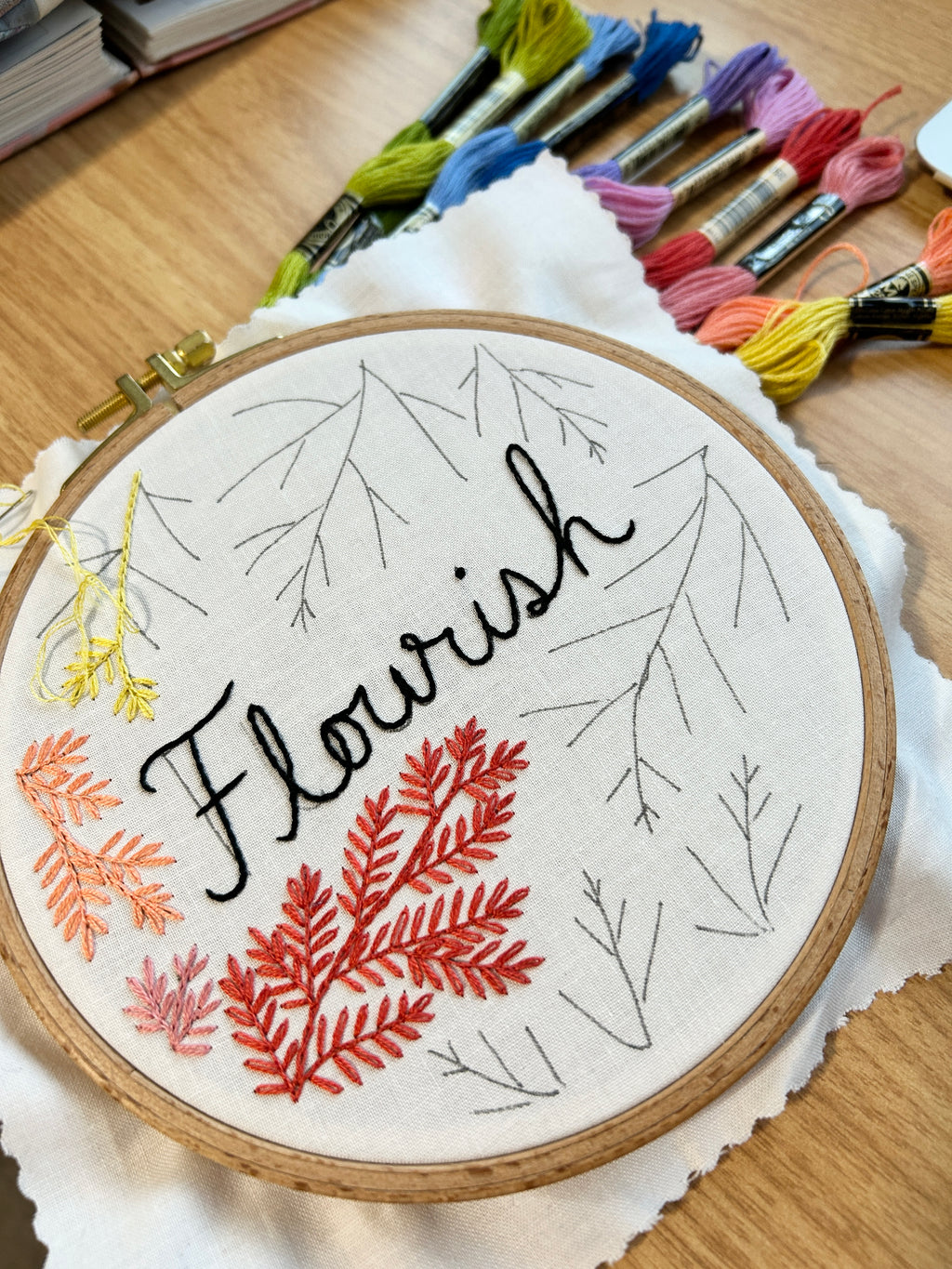 Embroidered Lettering Jan 8th 6-8pm