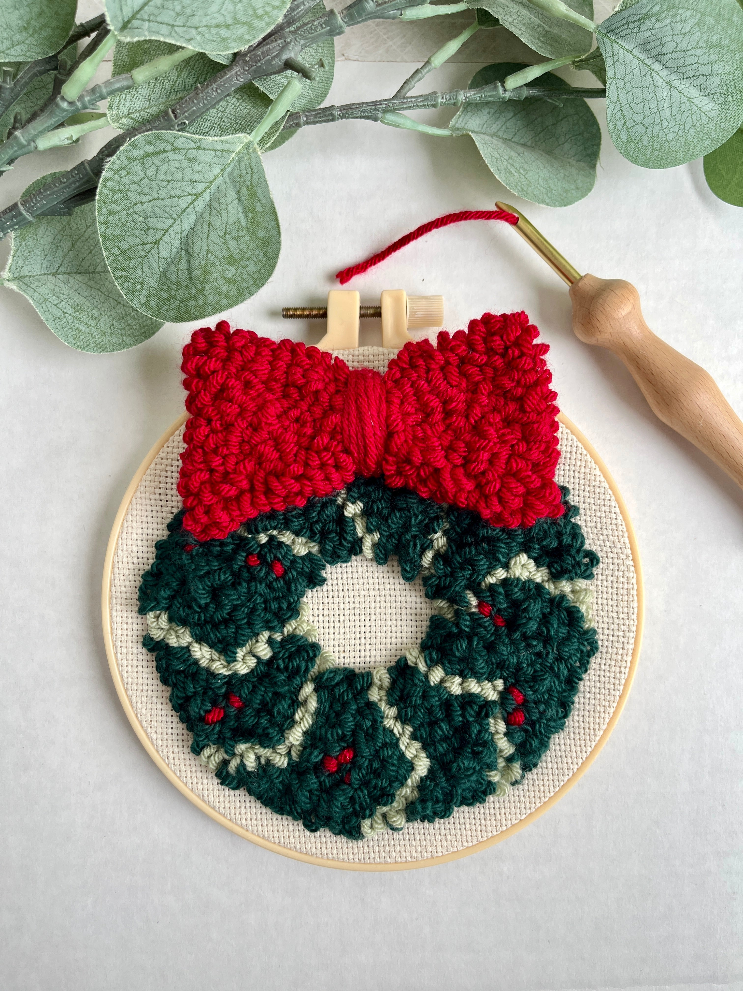 Wreath Punch Needle Embroidery Nov 21st 6-8pm