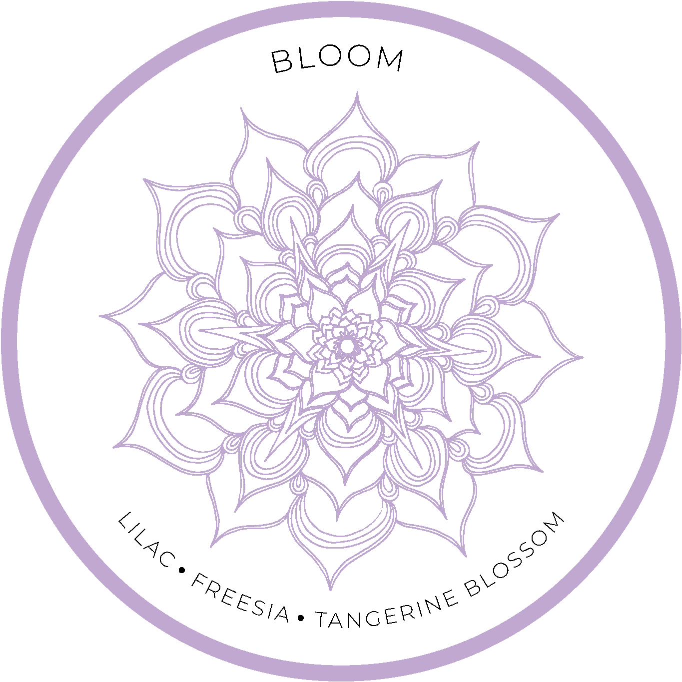 Mandala Moon Candles 10oz Glass Vessels