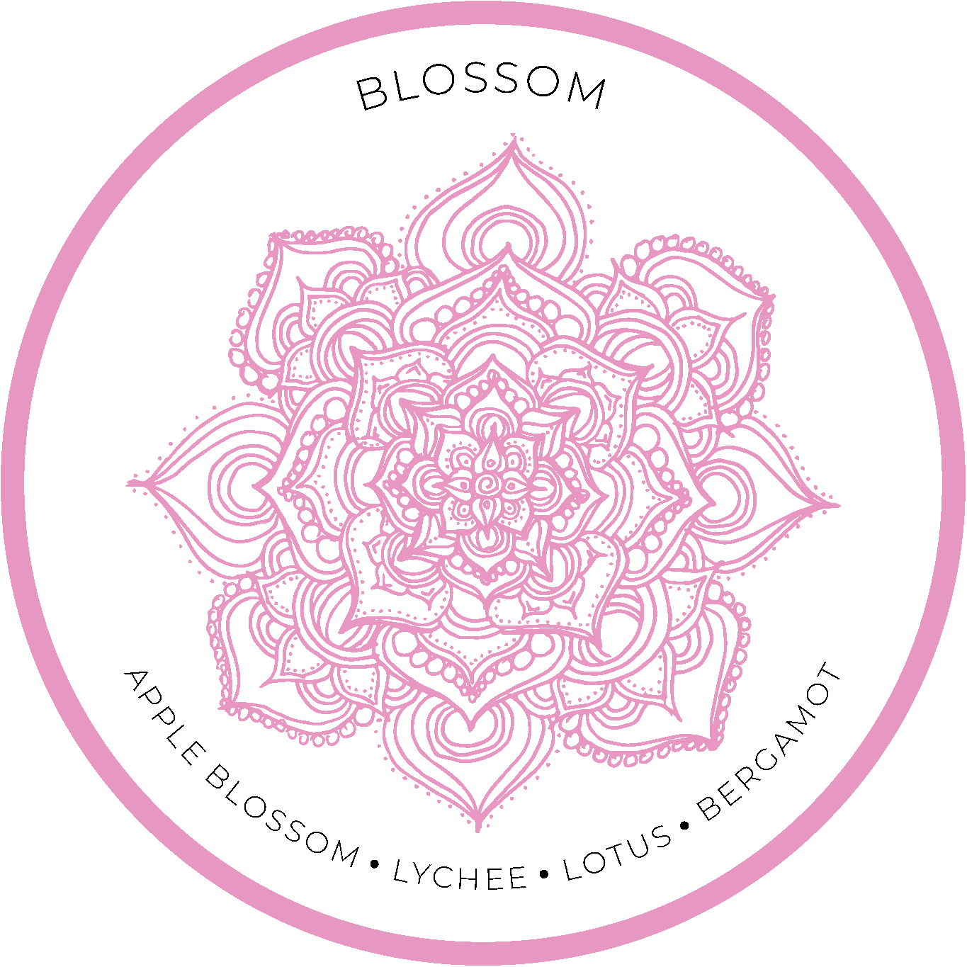 Mandala Moon Candles 10oz Glass Vessels