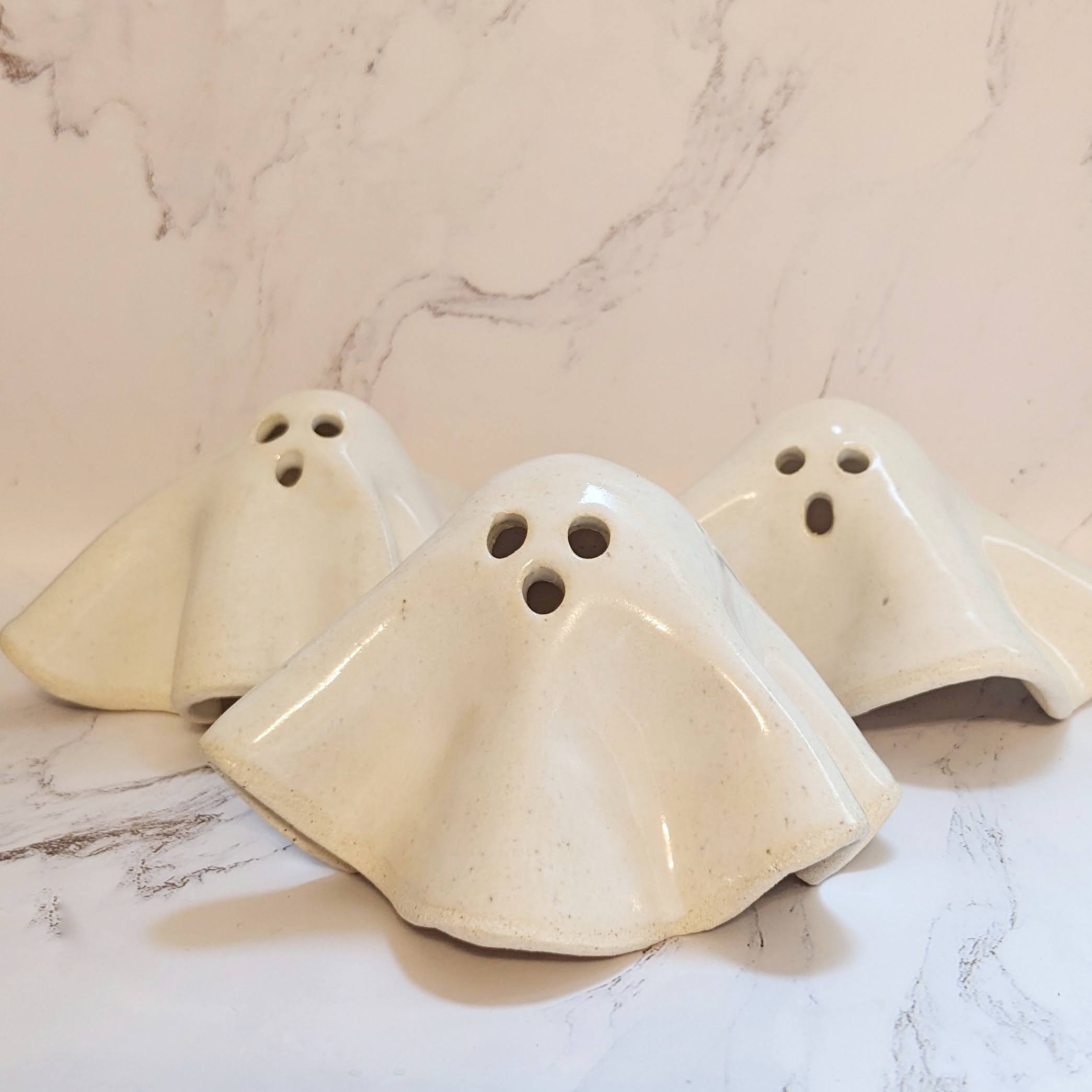 Sculpt Two Ceramic Ghosts Oct 9th 6:30-8pm
