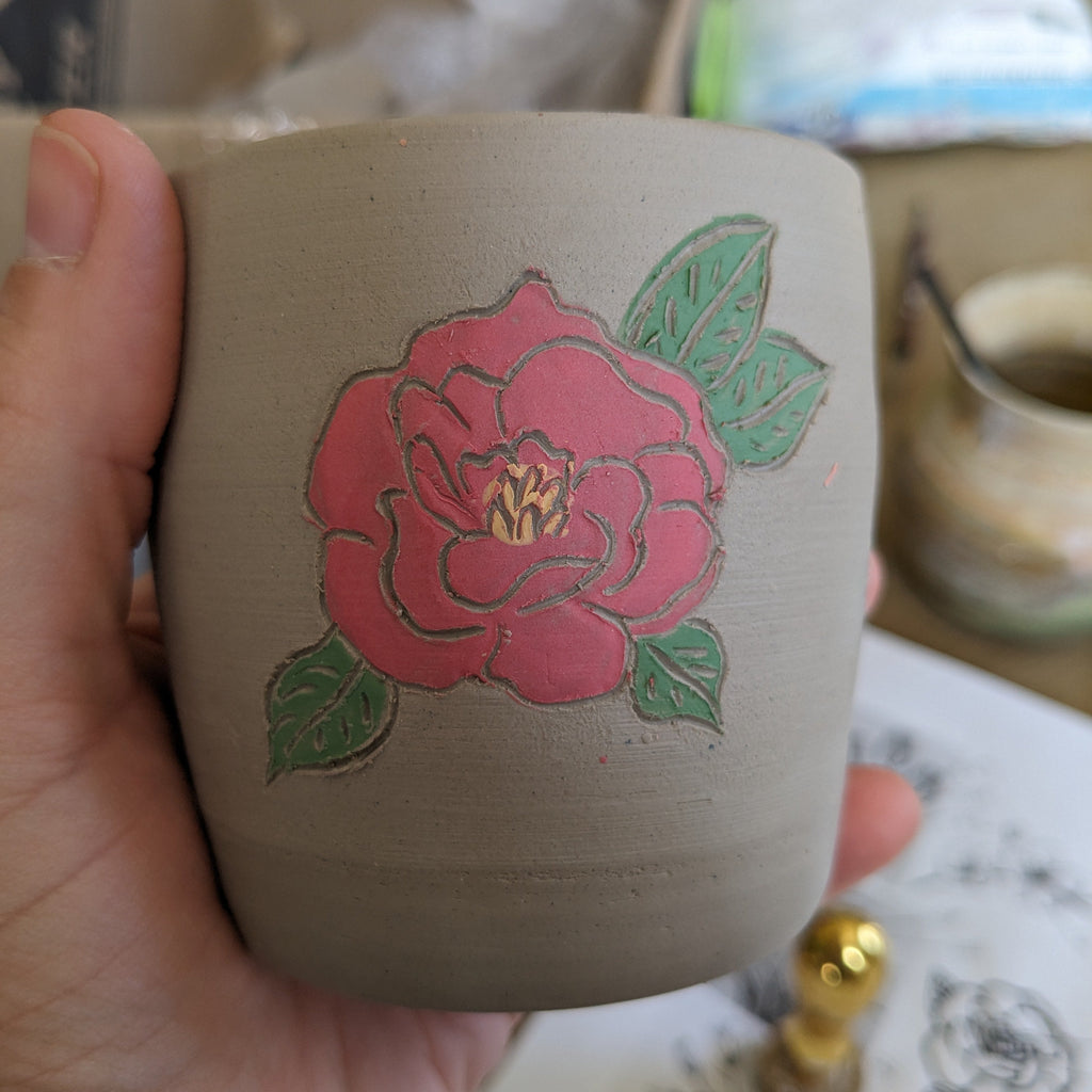 Illustrating and Carving Ceramic Cups Feb 6th 6:30-8pm