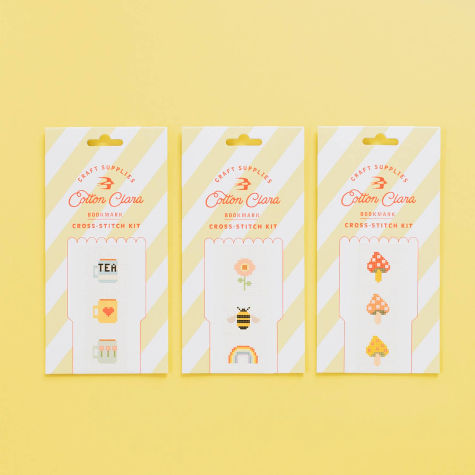 Nature Rainbow Cross Stitch Bookmark Kit