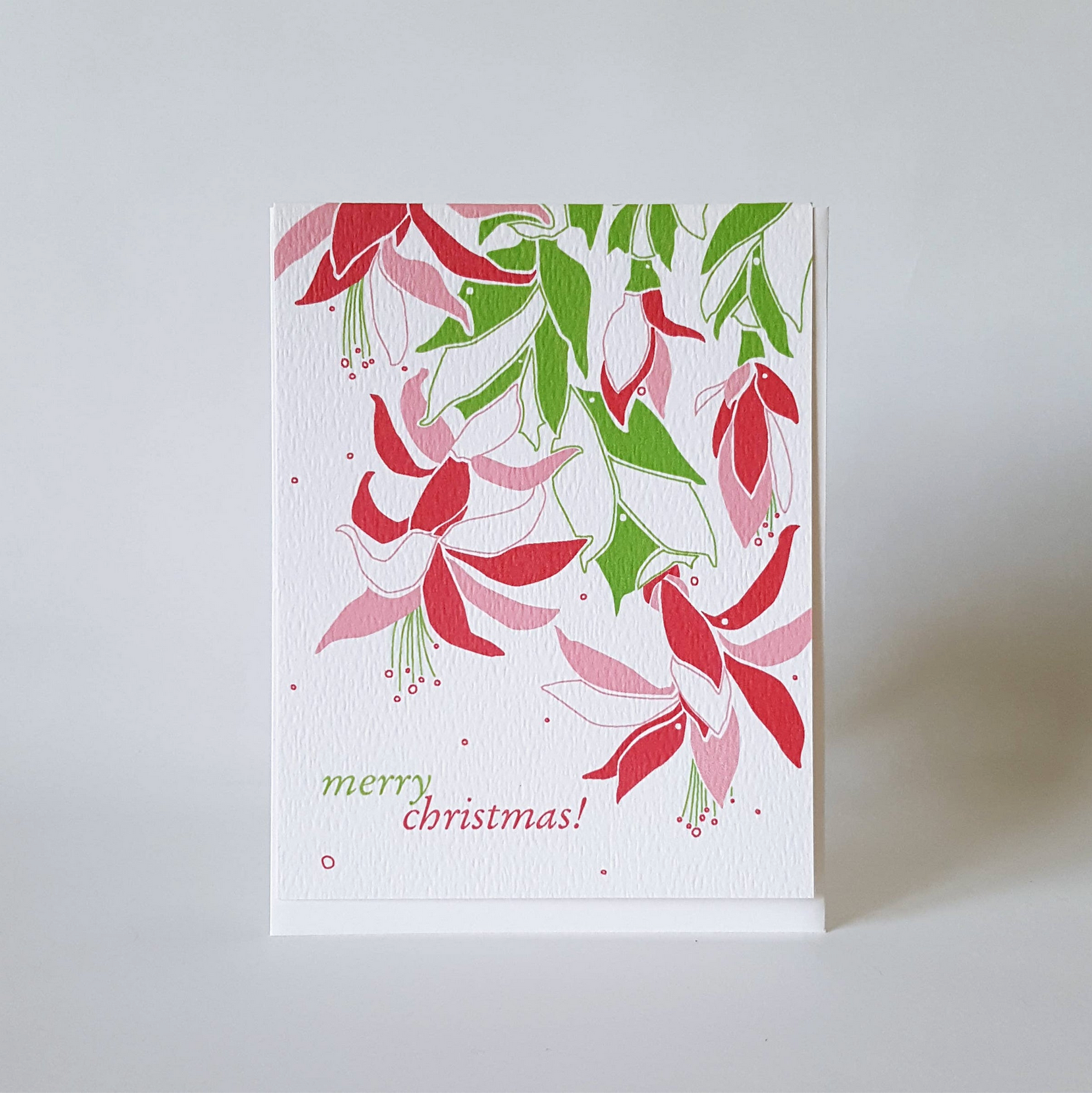 Merry Christmas Cactus Seasonal Holiday Greeting Card