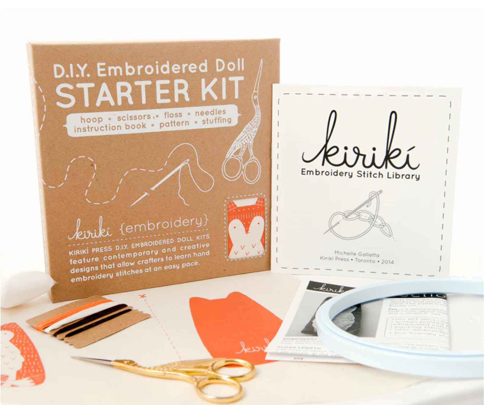 DIY Embroidery Doll Kit