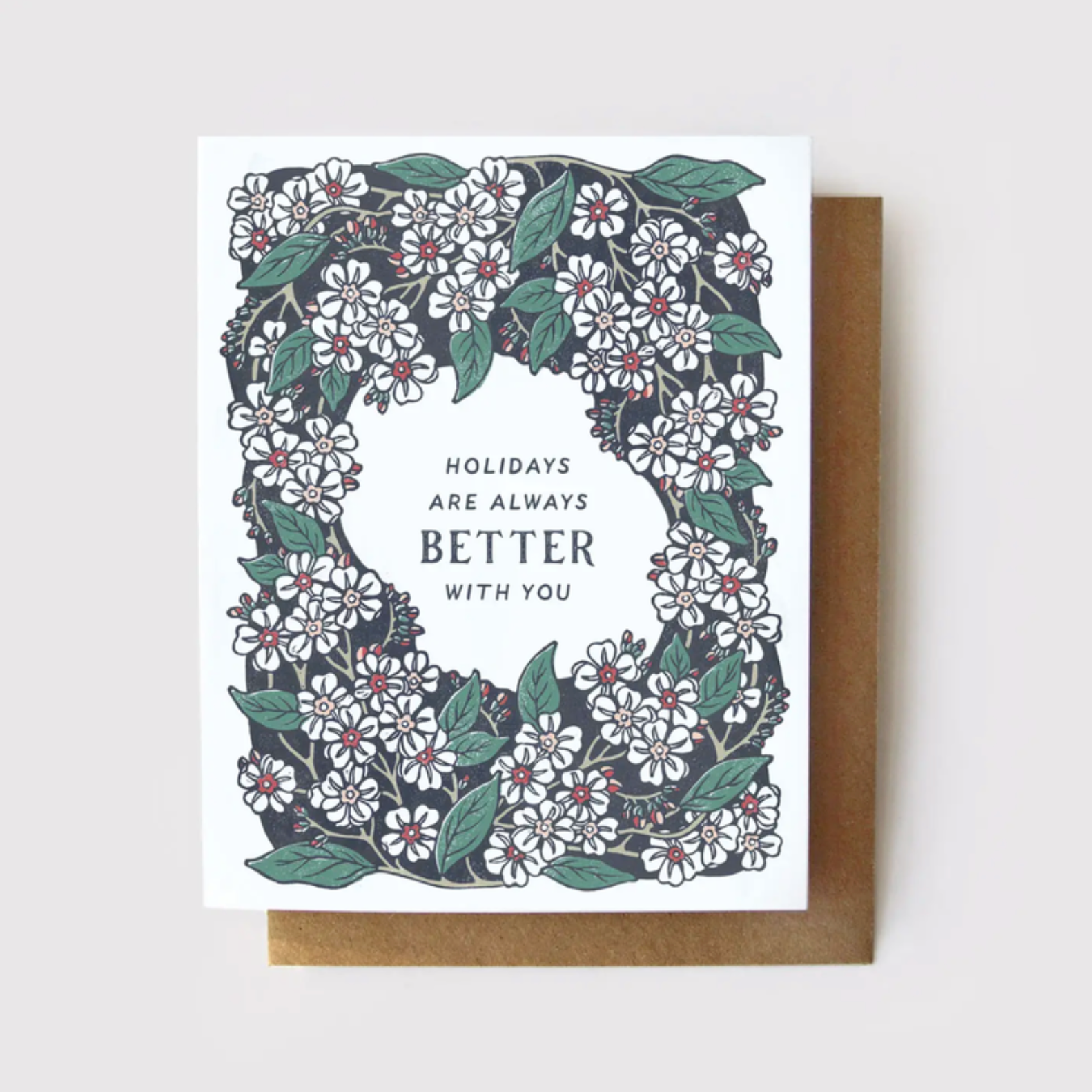 Holidays are Better with You - Forget me Not Card