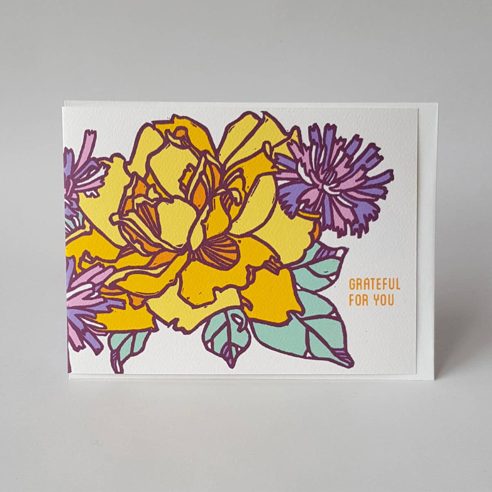 Grateful for You Friendship Greeting Card / Fine Art Card
