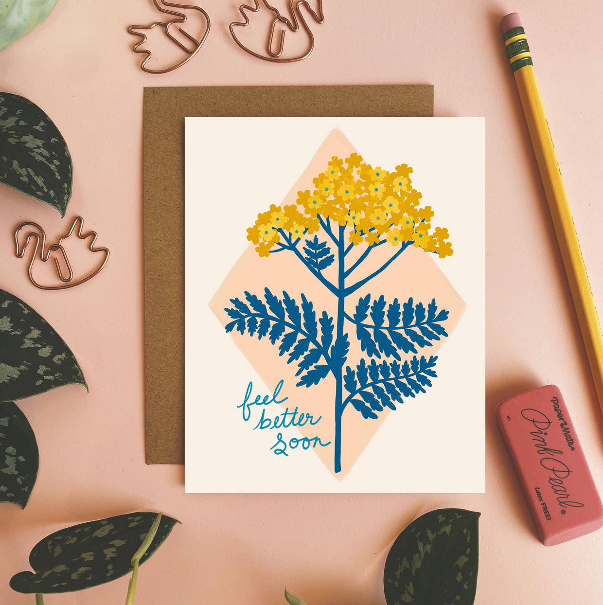 Feel Better Soon - Yarrow - Greeting Card