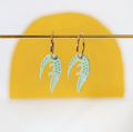 Pastel Alligator Hoop Earrings